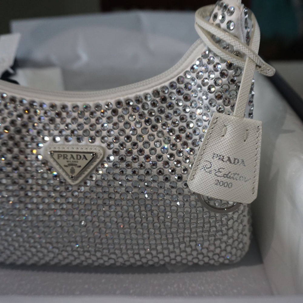 Prada Crystal Re-edition 2000 Silk Mini-Bag - Picture 3 of 8